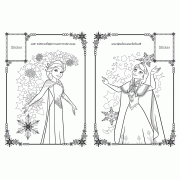 FROZEN สมุดภาพระบายสีและสติ๊กเกอร์ In this Together